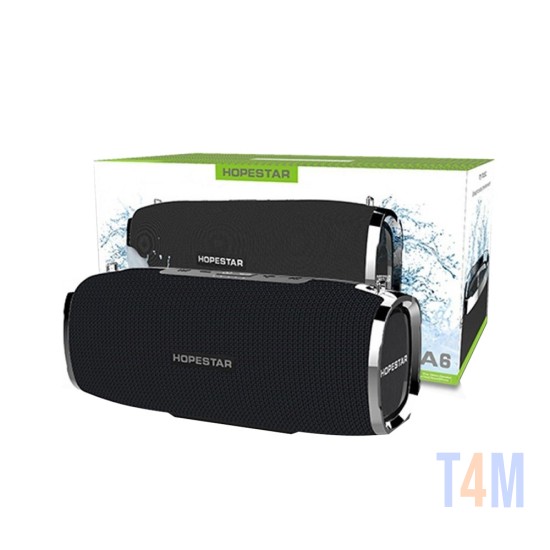 HOPESTAR PORTABLE BLUETOOTH SPEAKER A6 TWS/HANDS-FREE/U DISK/TF/AUX WATER-RESISTANT POWER BANK 34W BLACK